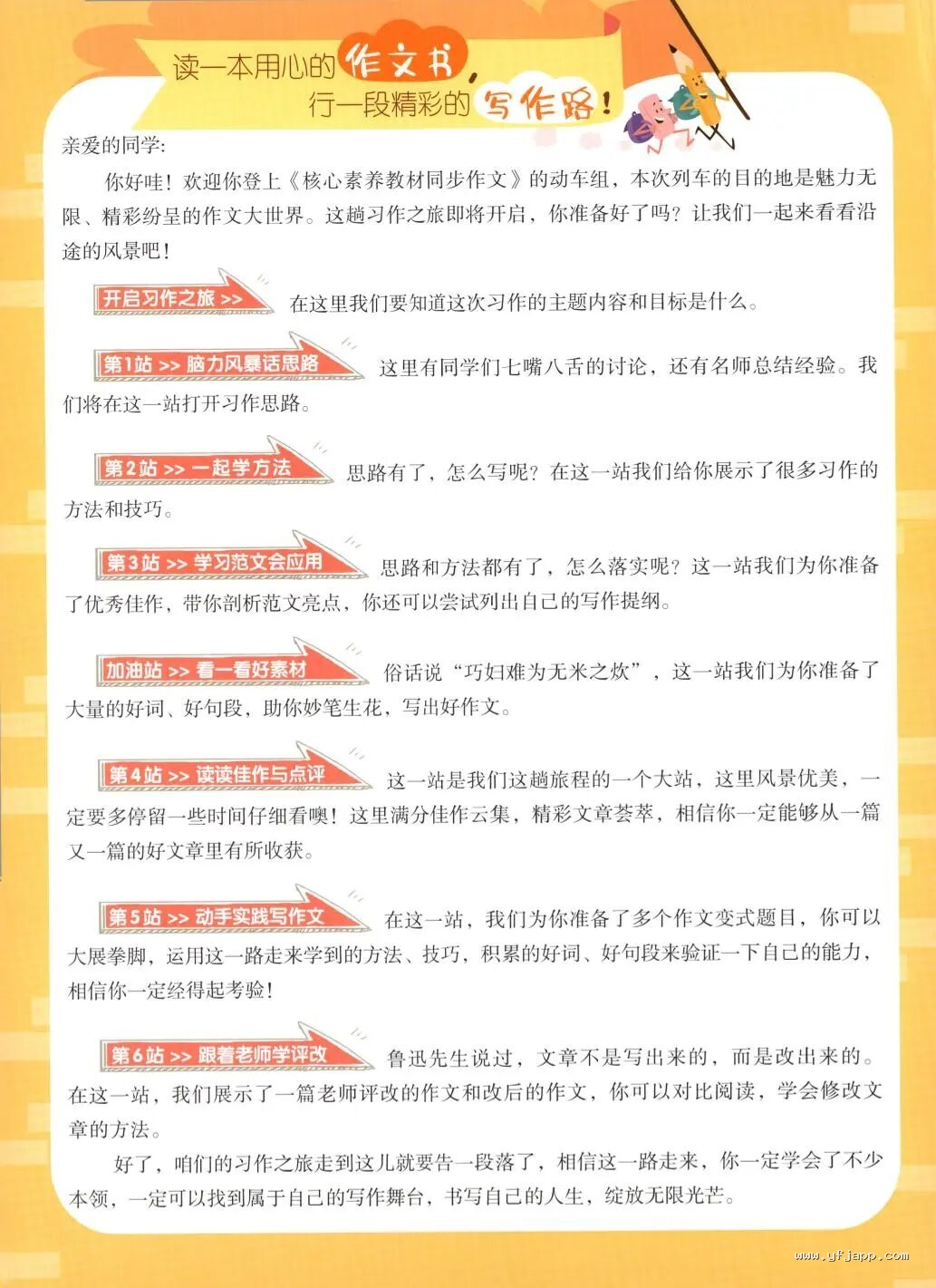 《核心素养教材同步作文》部编版语文3456年级下册